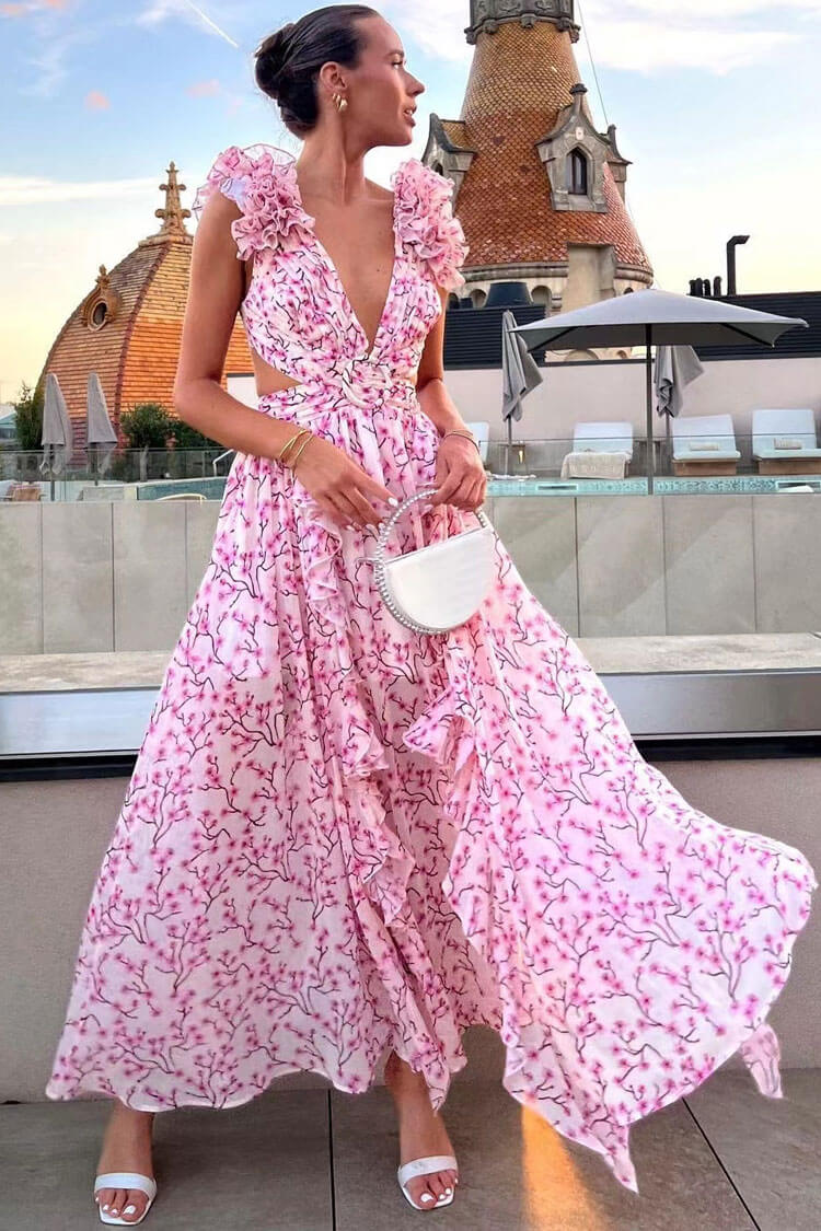 住まい/暮らし/子育て Floral Sexy Long Gown 81DhmUQBUoL._UY1000_.jpg