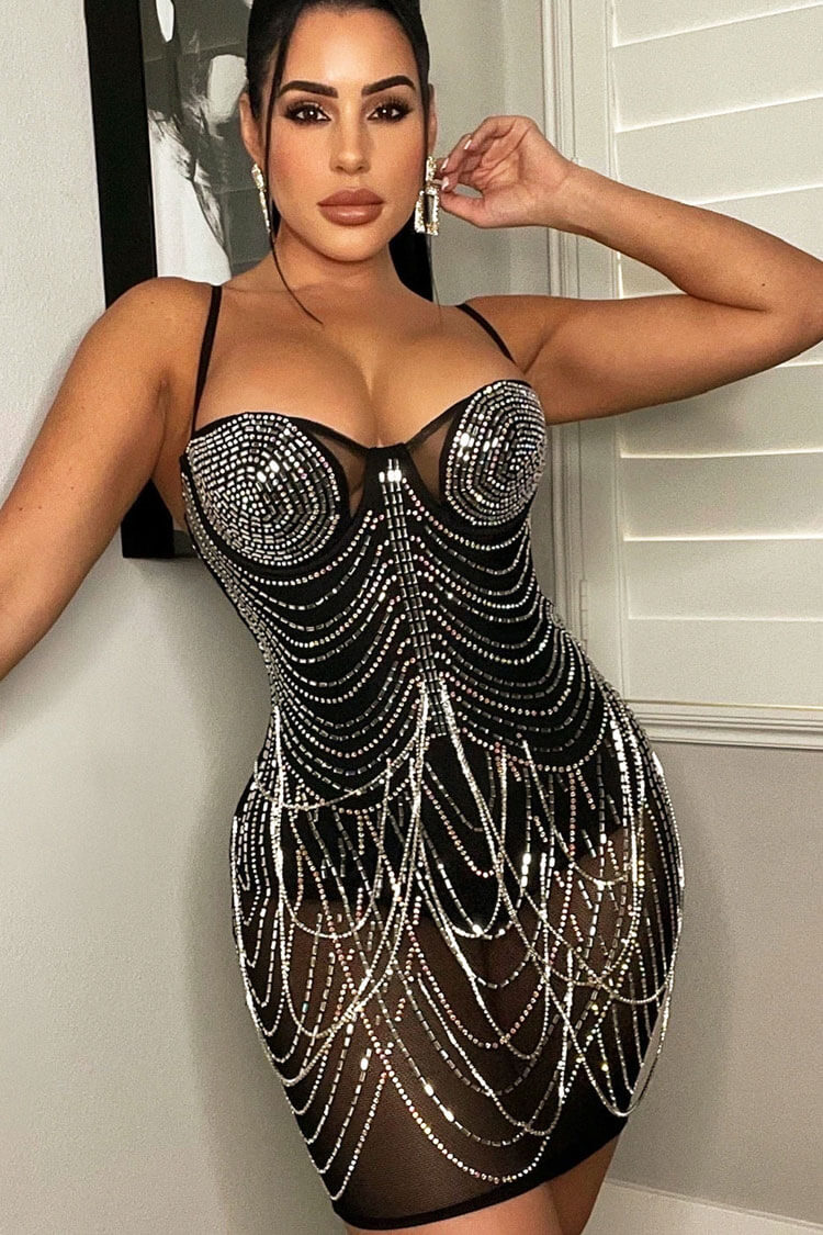 Sheer mesh bodycon 2024 dress