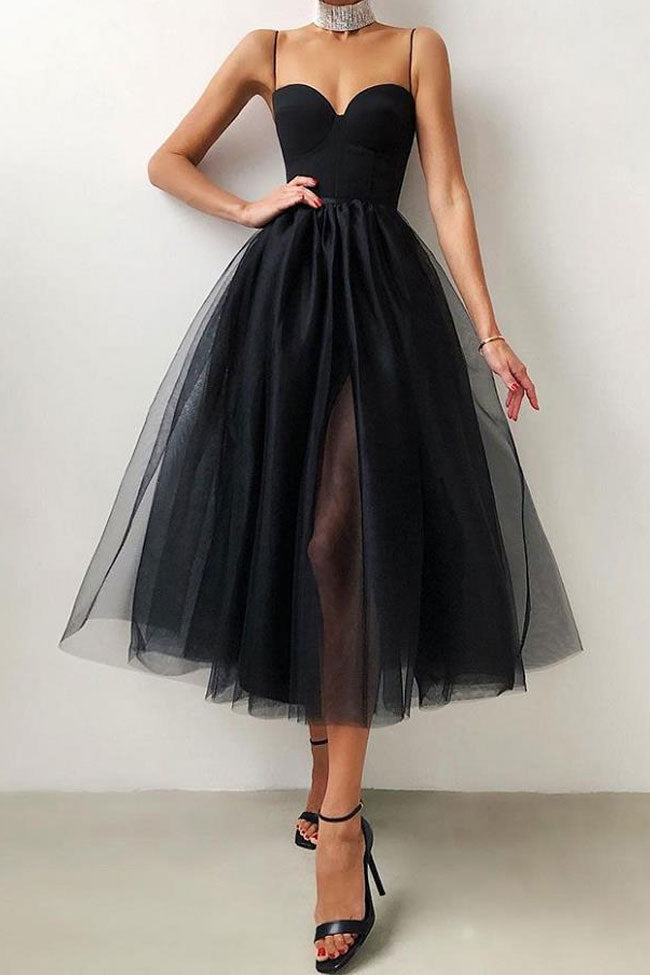 Silky Sweetheart Sleeveless Satin Mesh Fit & Flare Cocktail Midi Dress –  Rosedress