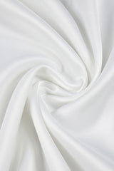 Asymmetric One Shoulder Mesh Panel Satin Pleated Formal Maxi Dress