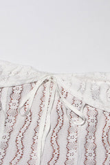 Elegant Tie Front Off Shoulder Bell Sleeve Lace Fishtail Evening Maxi Dress