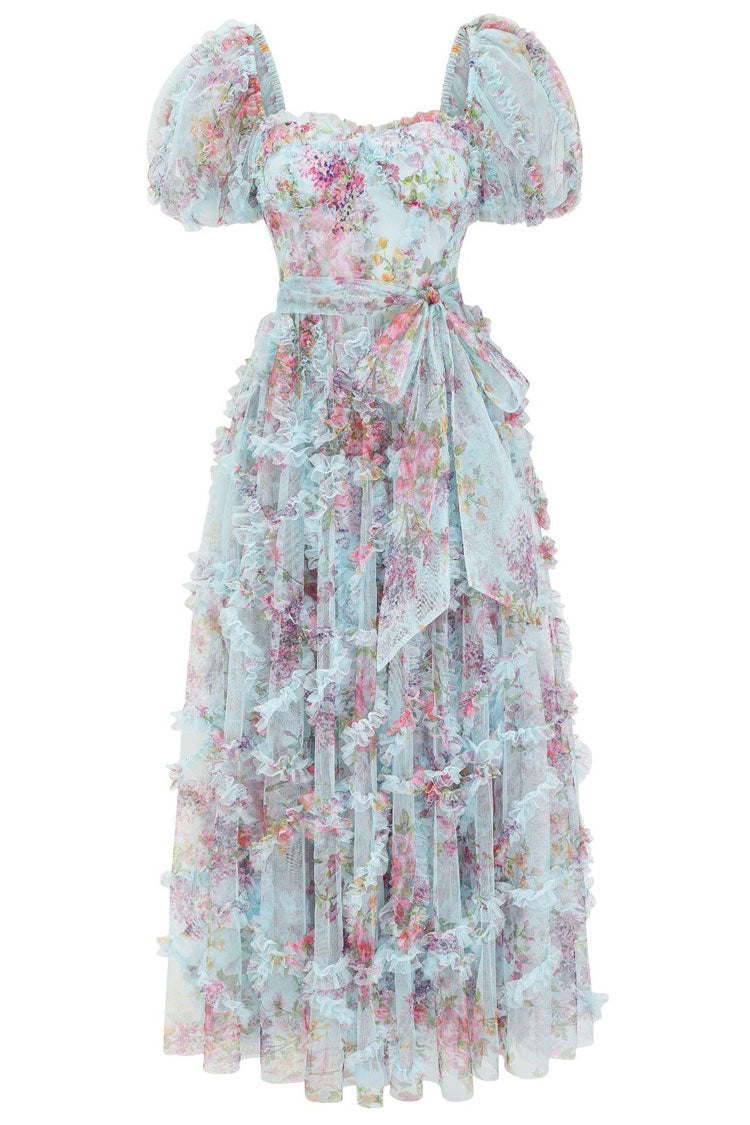 Elana Floral Appliqué Dress