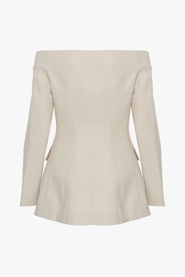 Shape Charcoal Wool Look Cinched Waist Blazer | Shape