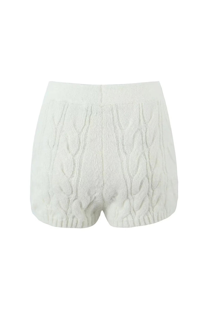 CAMBIO パンツ mp13369-Pigment Waffle Knit Short Pants ニット