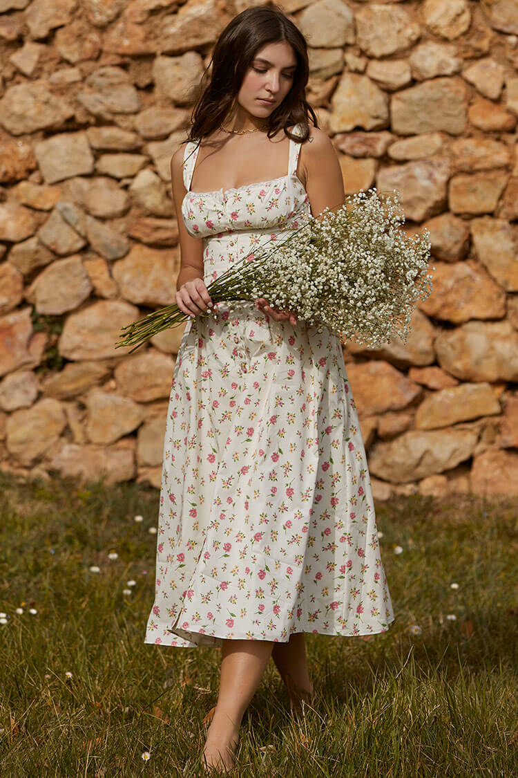 Square neck sundress hot sale