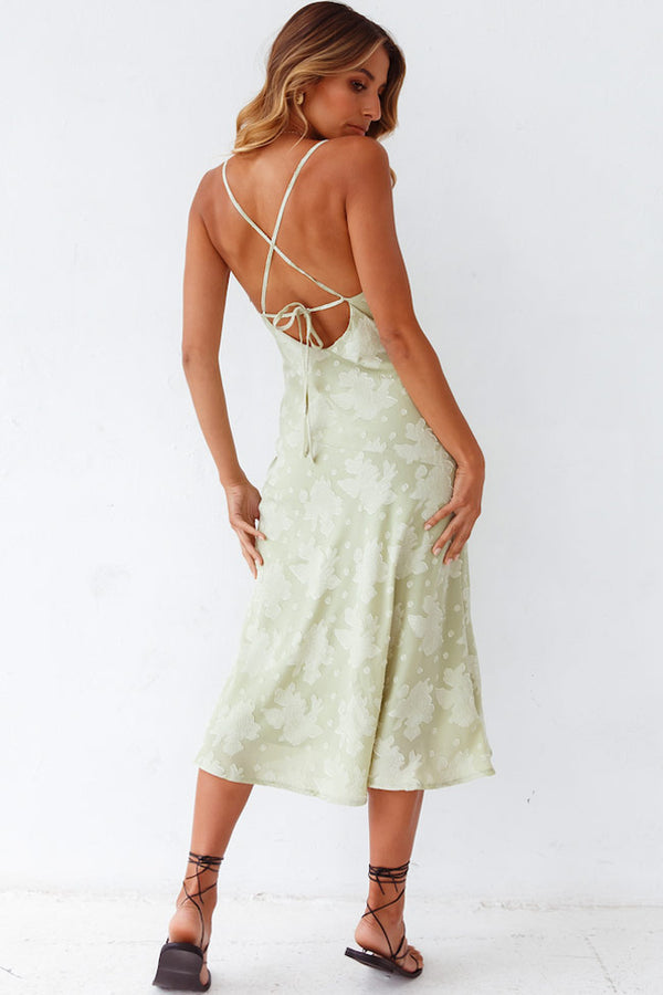 ワンピース HLT Pleated Floral Midi Dress white sage Floral Pleated Midi Dress by Adam Lippes x RTR | Rent the Runway