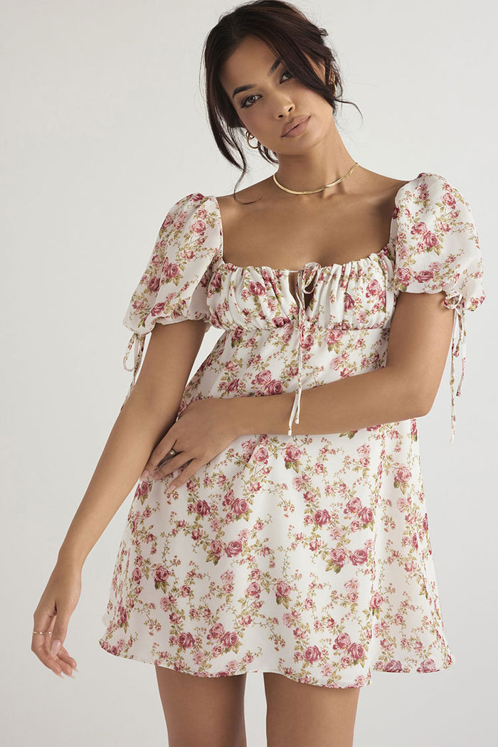 Floral sundress with sleeves clearance