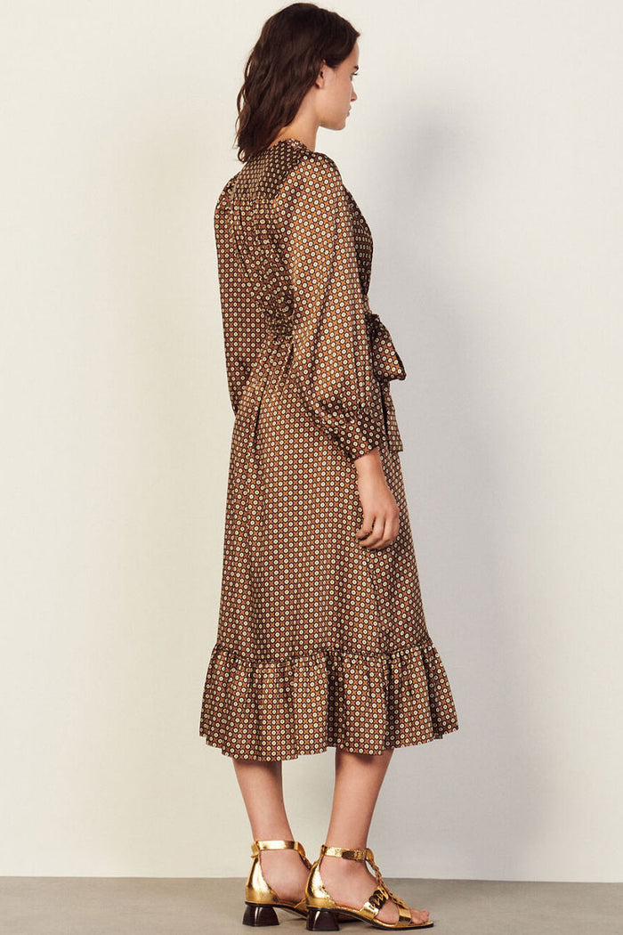 Vintage floral wrap dress 2025